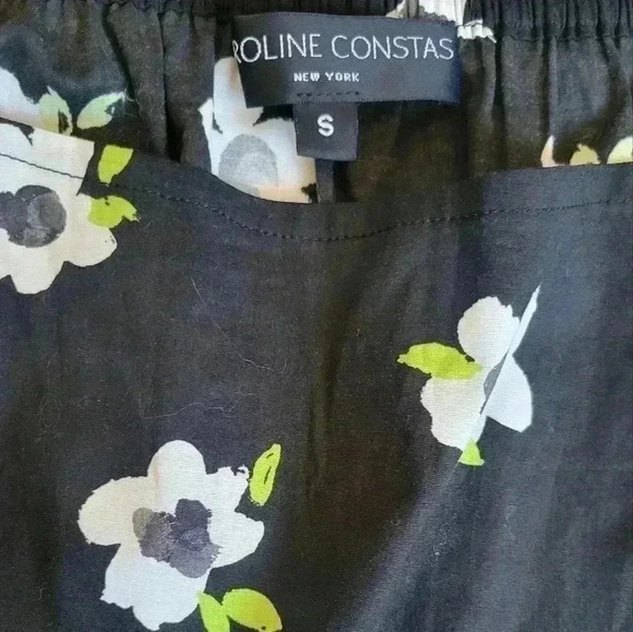 CAROLINE CONSTAS GISELE mini DRESS IN BLACK & WHITE size small - Picture 7 of 12